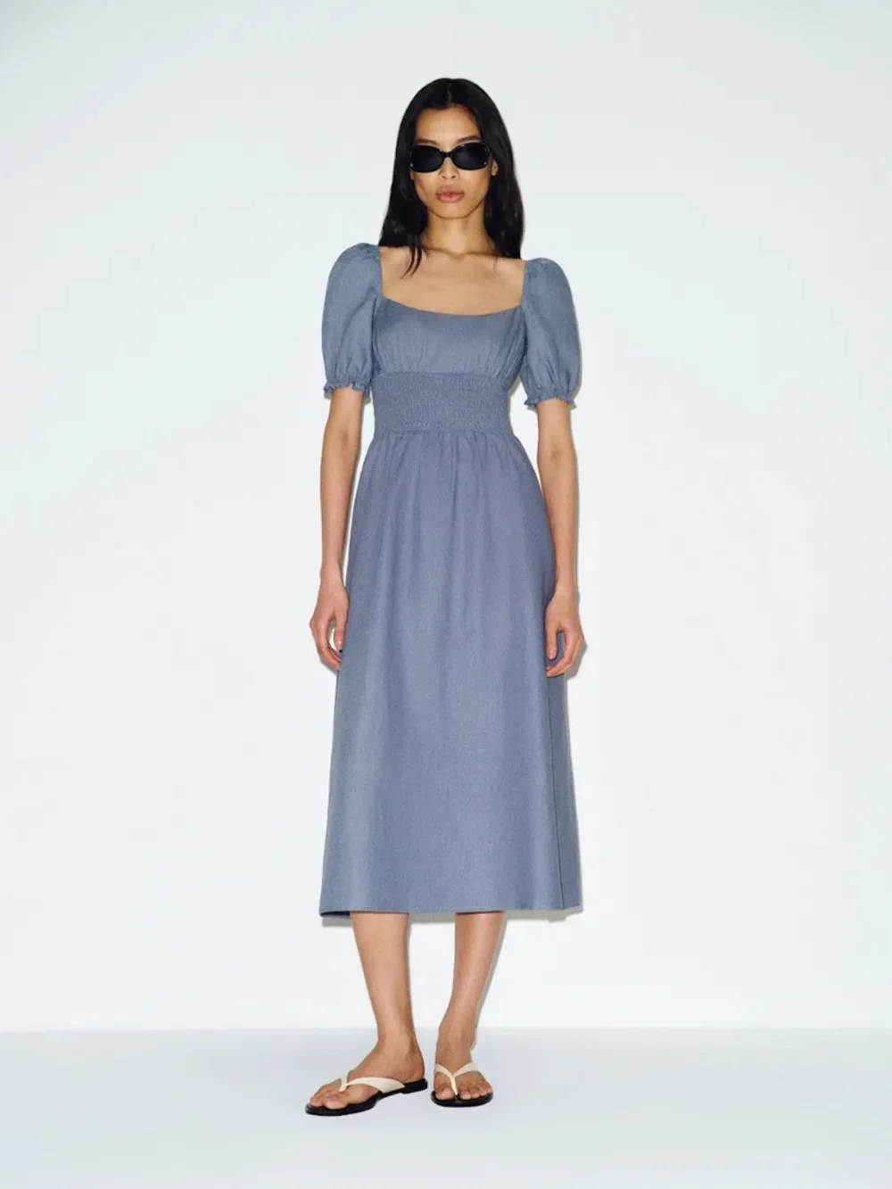 Reformation | Dresses | New Reformation Adler Linen Midi Smocked Puff Sleeve Dress Cornflower Blue Us 6 | Poshmark Reformation | Dresses | New Reformation Adler Linen Midi Smocked Puff Sleeve Dress Cornflower Blue Us 6 | Poshmark